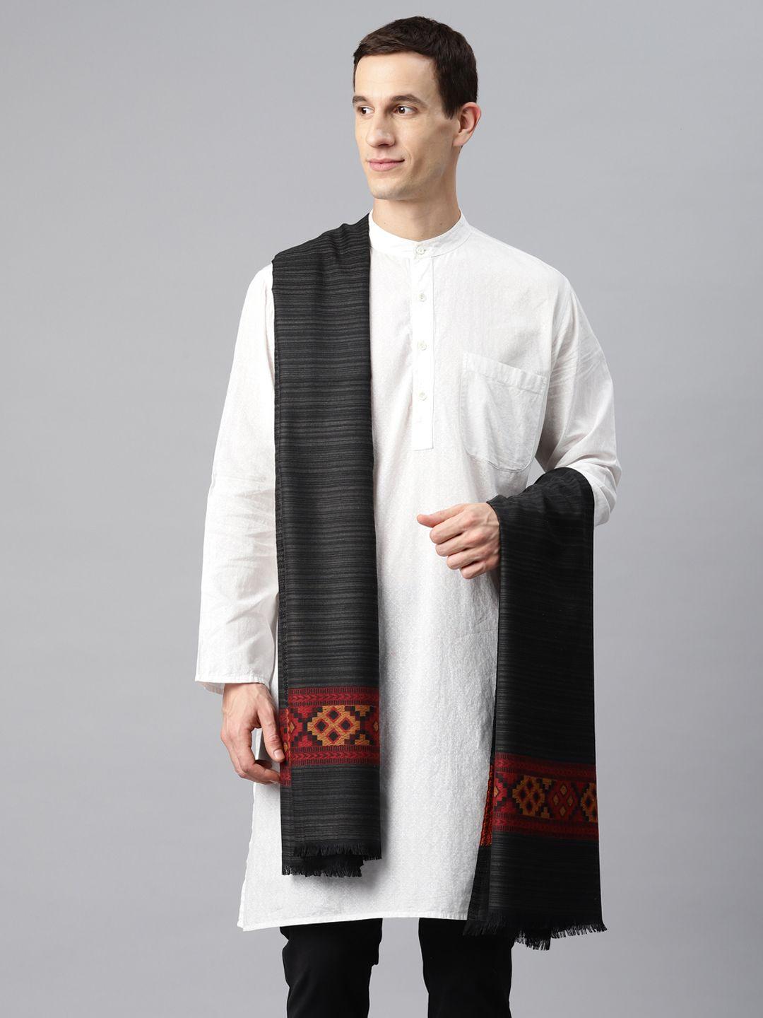 swi stylish men woven design shawl