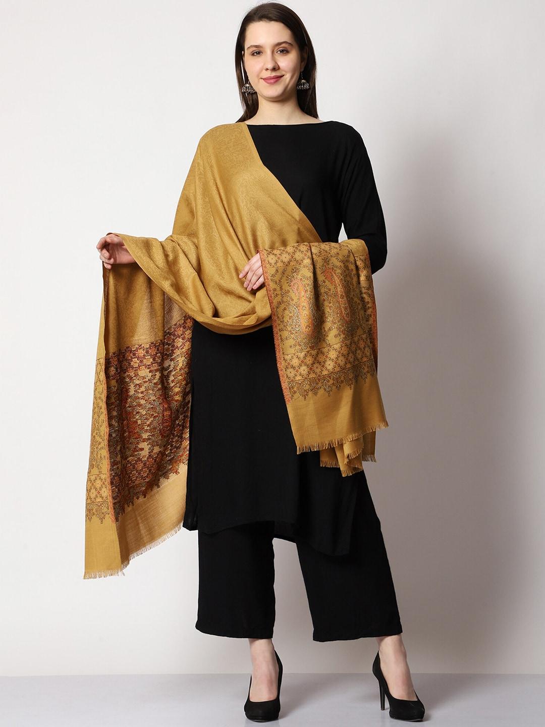 swi stylish women paisley kaani woven design shawl