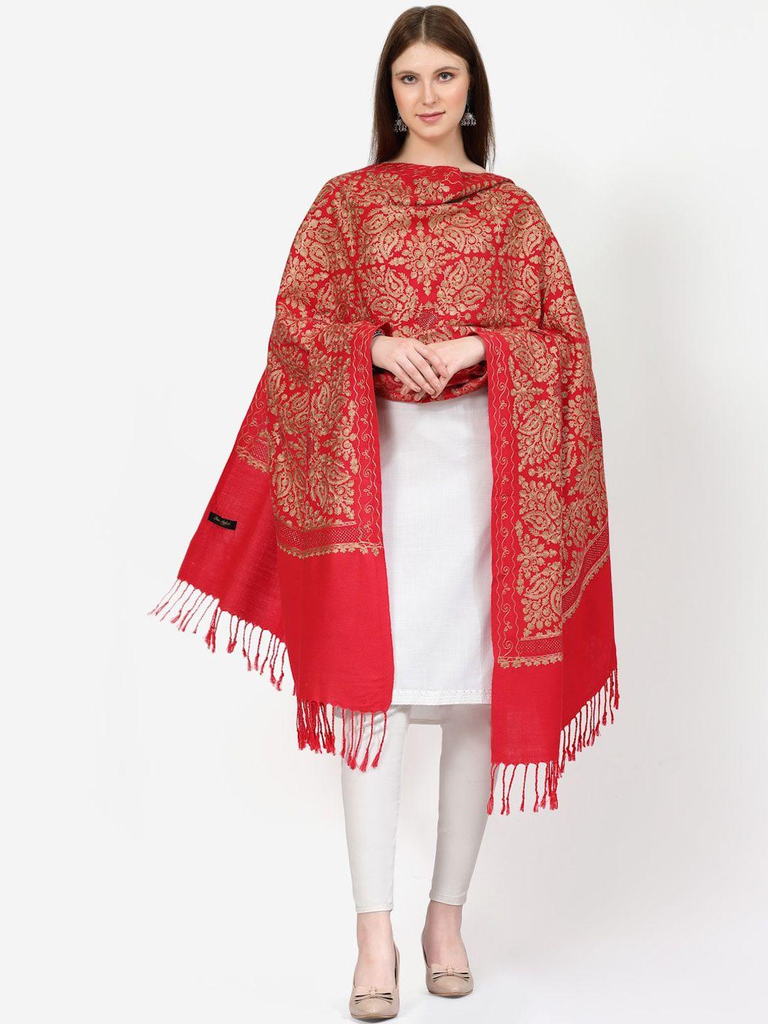 swi stylish embroidered woollen shawl