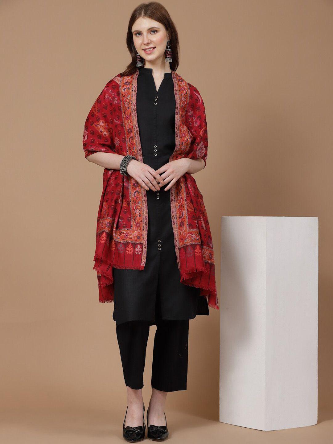 swi stylish ethnic motifs woven design shawl