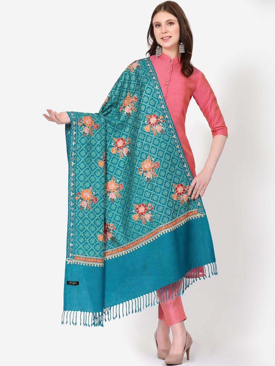 swi stylish floral embroidered shawl