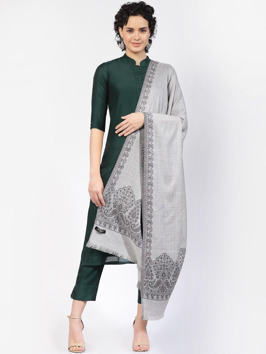 swi stylish women floral-woven design shawl