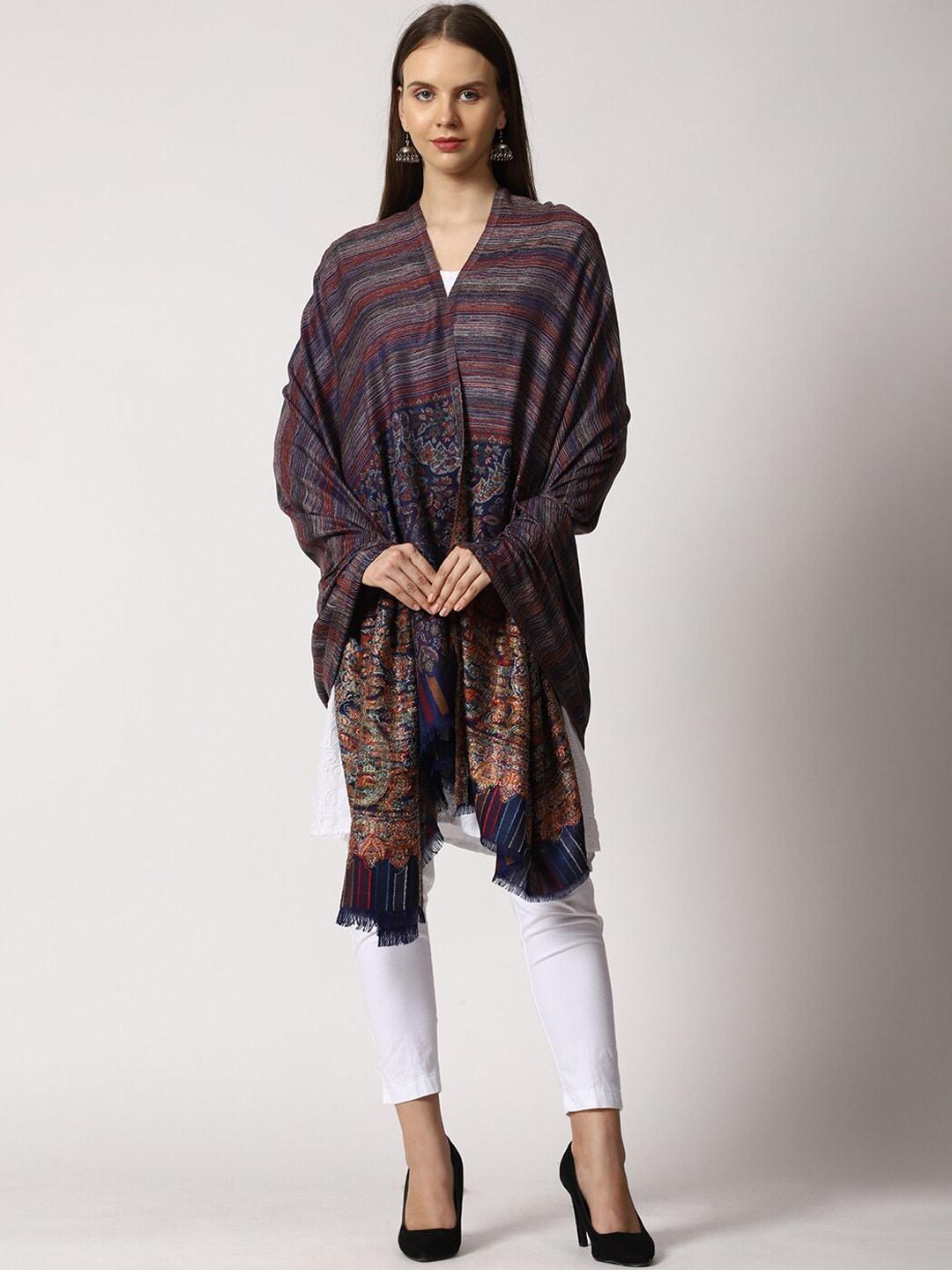 swi stylish women woven design shawl