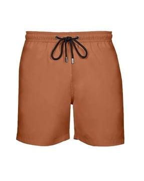 swim shorts with elasticated drawstring waist