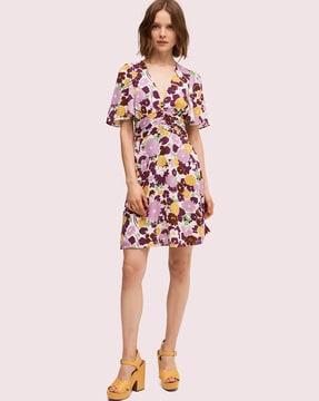 swing floral print a-line