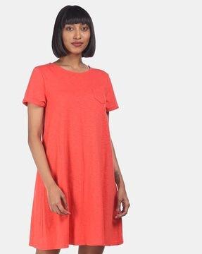 swing pocket t-shirt dress