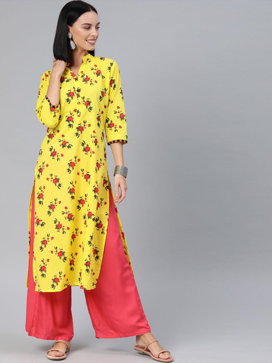 swishchick women floral printed kurta