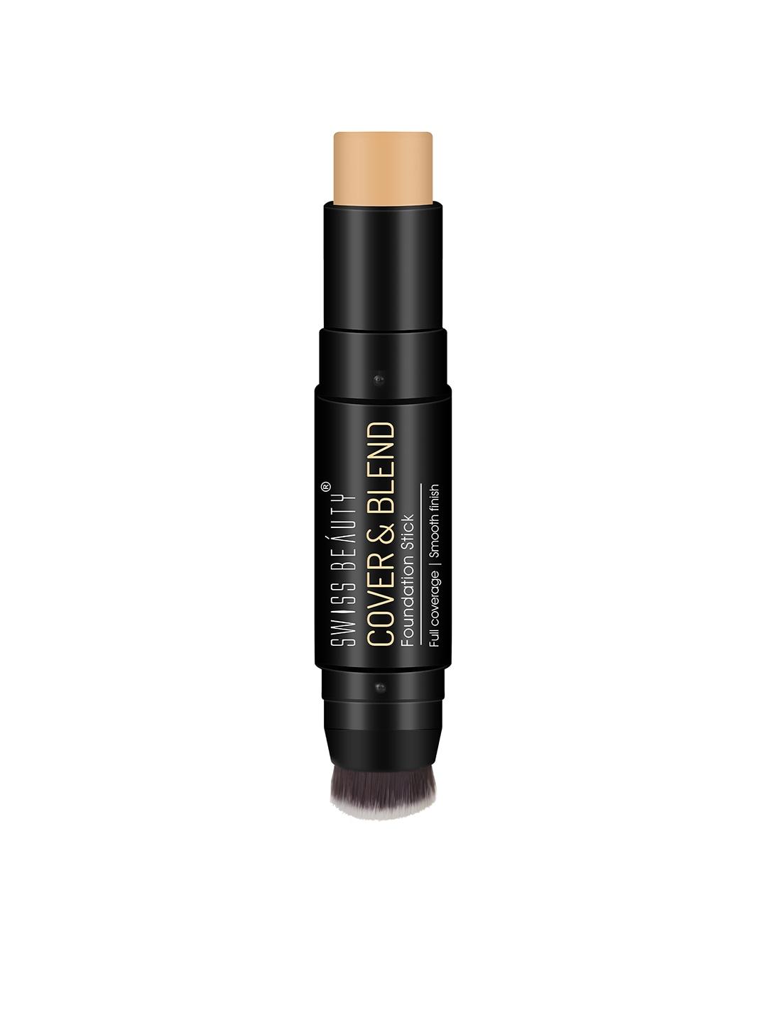 swiss beauty cover & blend foundation stick for smooth finish 12 g - golden