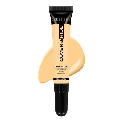 swiss beauty cover & hide concealer 12 yellow corrector (12 g)