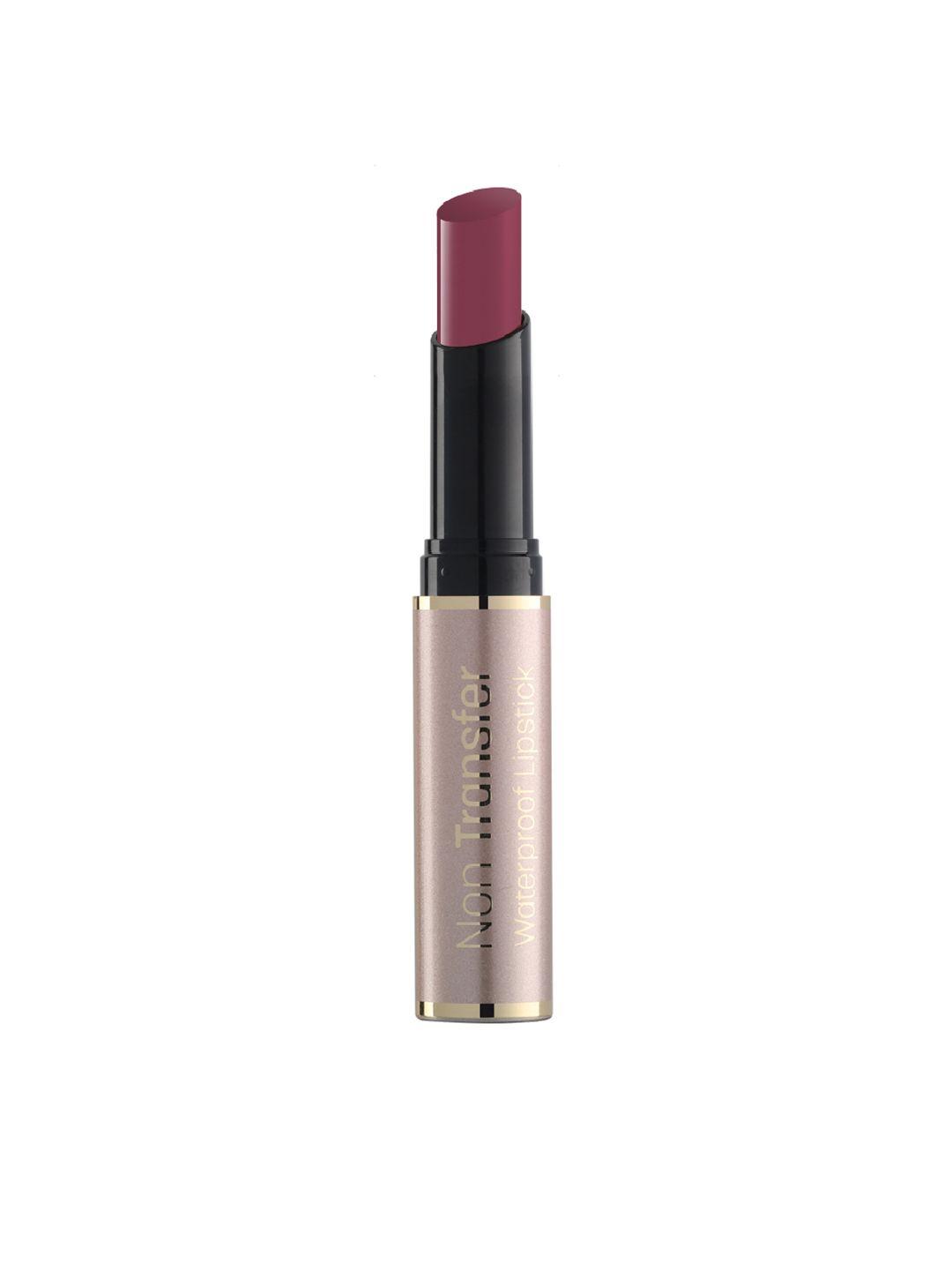 swiss beauty non transfer waterproof matte lipstick - lust on 421