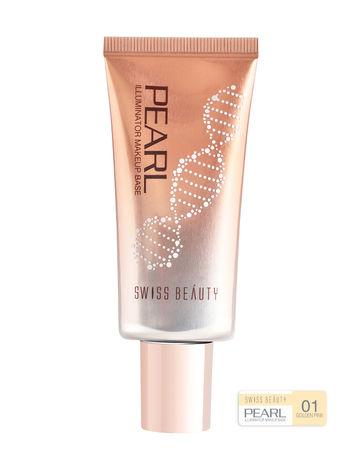 swiss beauty pearl illuminator makeup base - golden-pink (35 g)