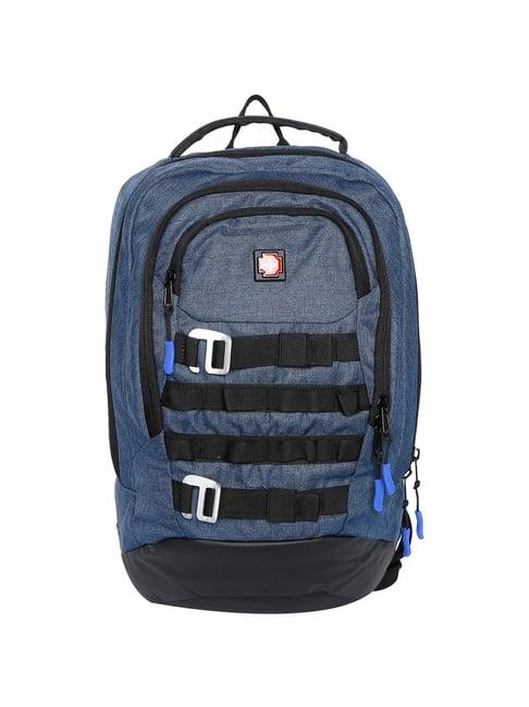 swiss brand russel 35 ltr blue large laptop backpack