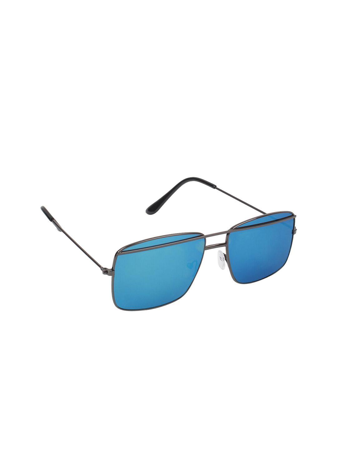 swiss design unisex blue & black browline sunglasses with uv protected lens sdsg21-7603603