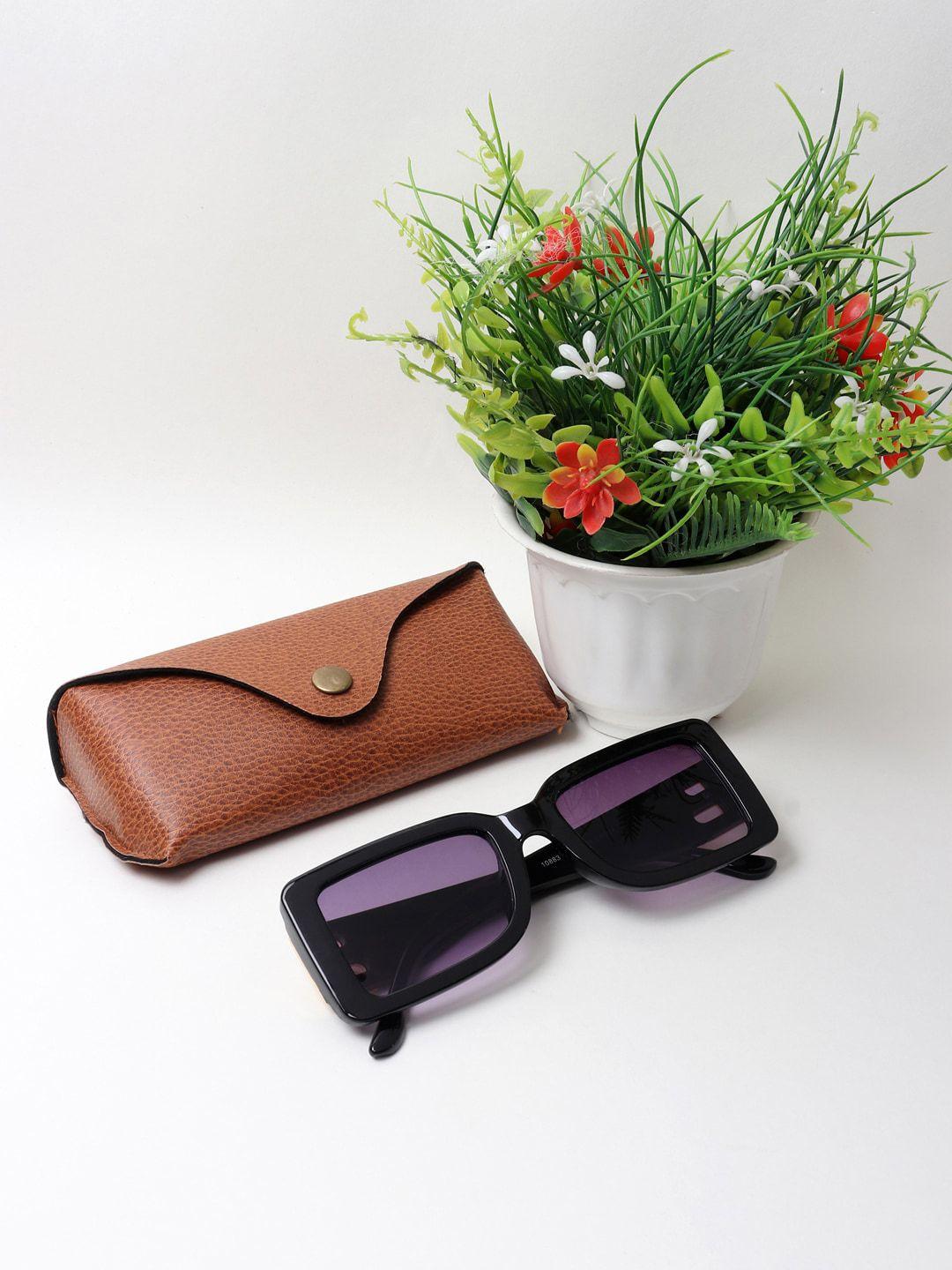 swiss design unisex grey lens & black uv protected wayfarer sunglasses sdsg-10883-04