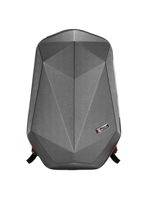 swiss military alien 32 ltrs grey striped large laptop backpack