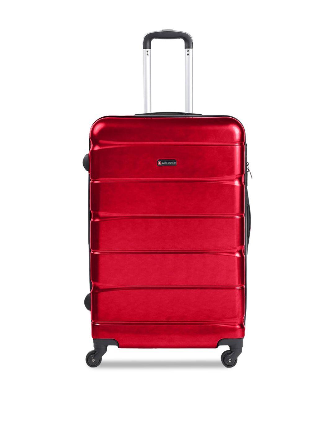 swiss military water resistant hard-sided large trolley suitcase