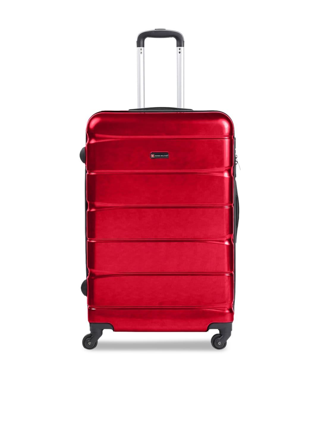 swiss military water resistant hard-sided trolley suitcase