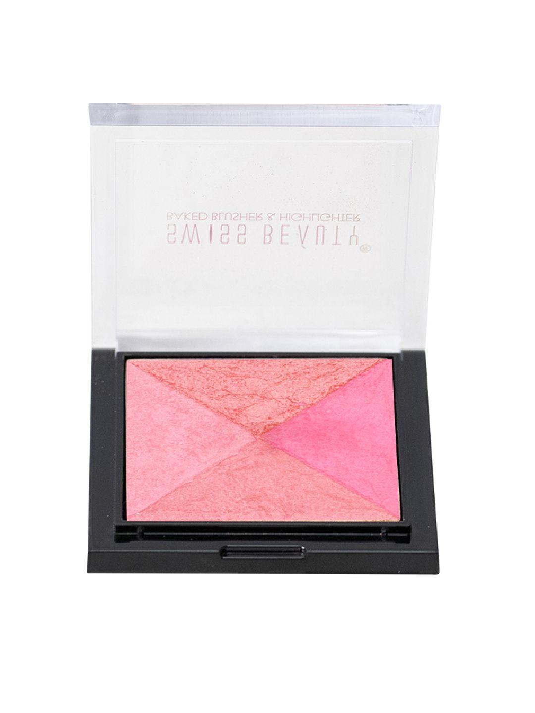 swiss beauty  baked blusher & highlighter - shade-4