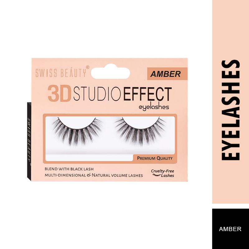 swiss beauty 3d studio effect eyelashes - amber