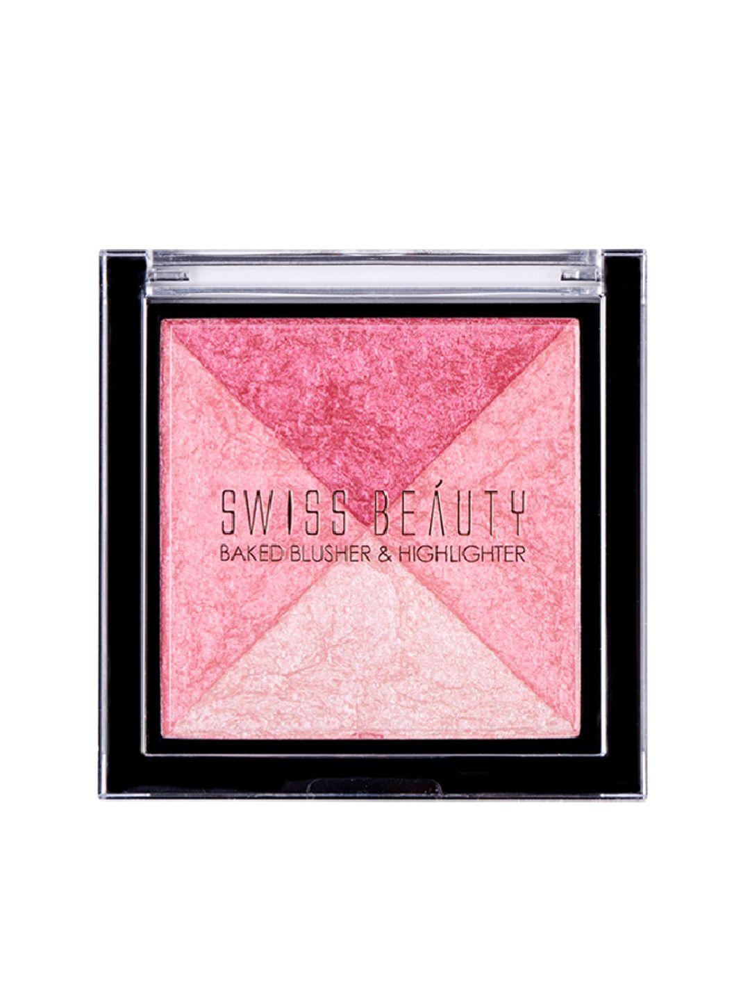 swiss beauty baked blusher & highlighter - shade-3