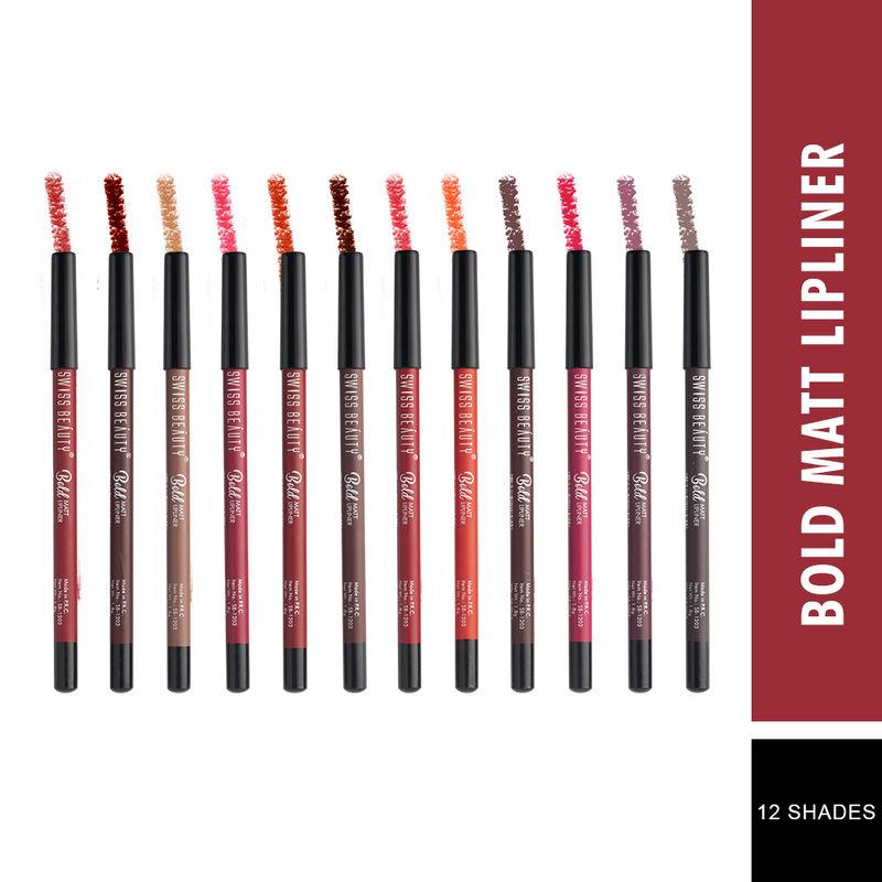 swiss beauty bold matt lip liner