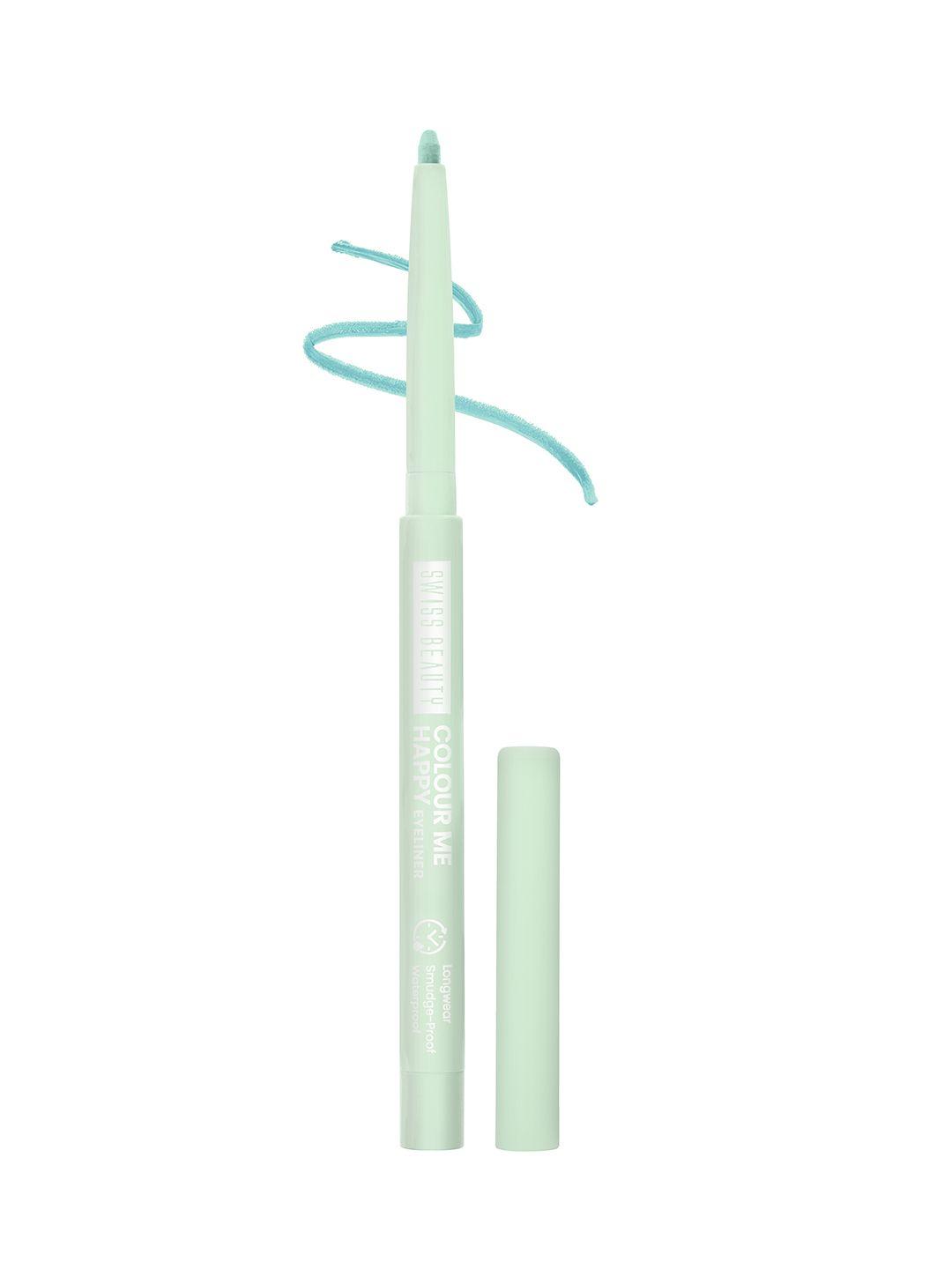 swiss beauty colour me happy waterproof  eyeliner - turquoise orchid