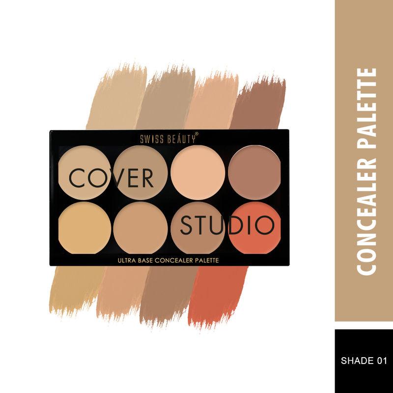 swiss beauty cover studio ultra base concealer palette - 01