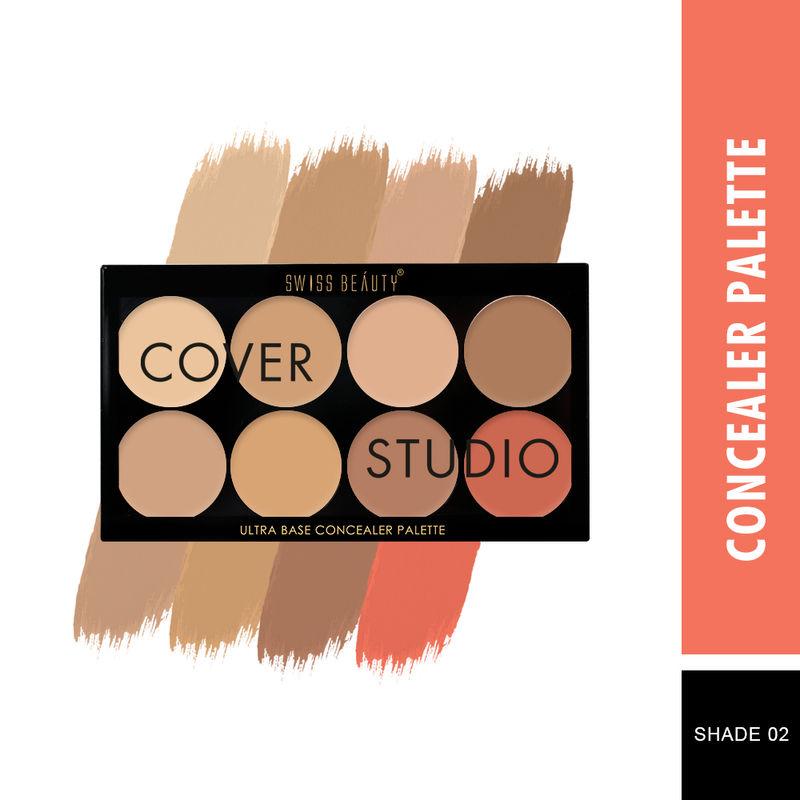 swiss beauty cover studio ultra base concealer palette - 02