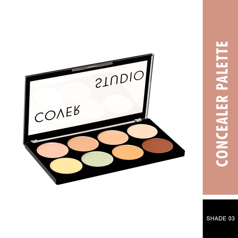 swiss beauty cover studio ultra base concealer palette - shade 03