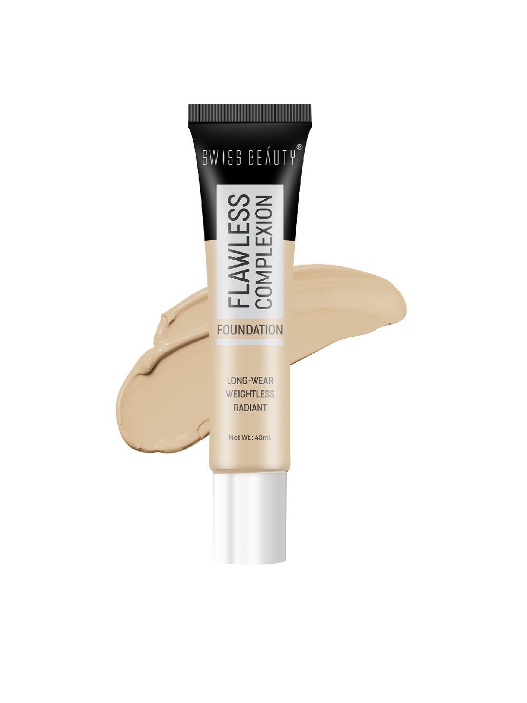 swiss beauty flawless complexion foundation - sand beige 40 ml