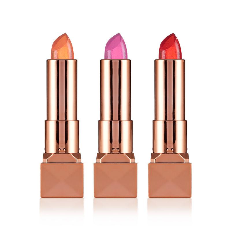 swiss beauty glitter color change lipstick - set of 3
