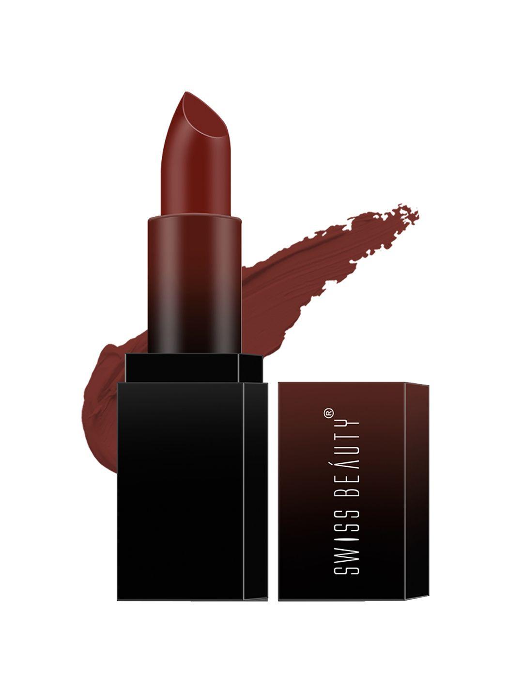 swiss beauty hd matte lipstick - chocolava 11