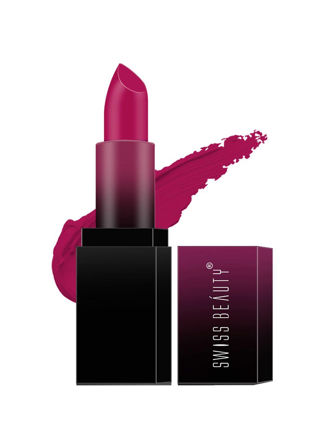 swiss beauty hd matte lipstick - fire pink 05