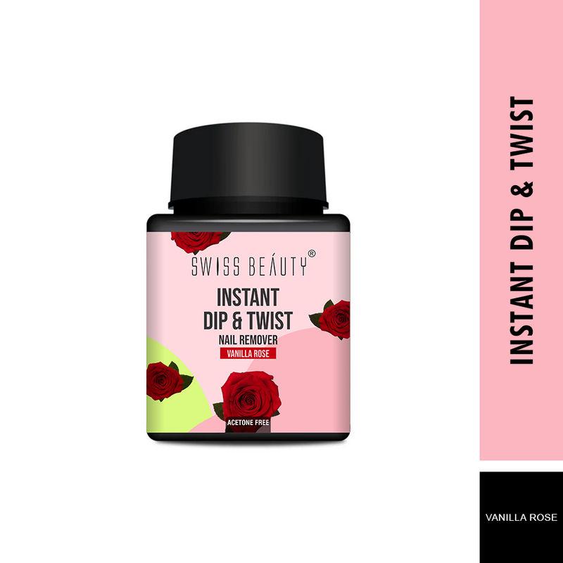 swiss beauty instant dip & twist nail paint remover - vanilla rose