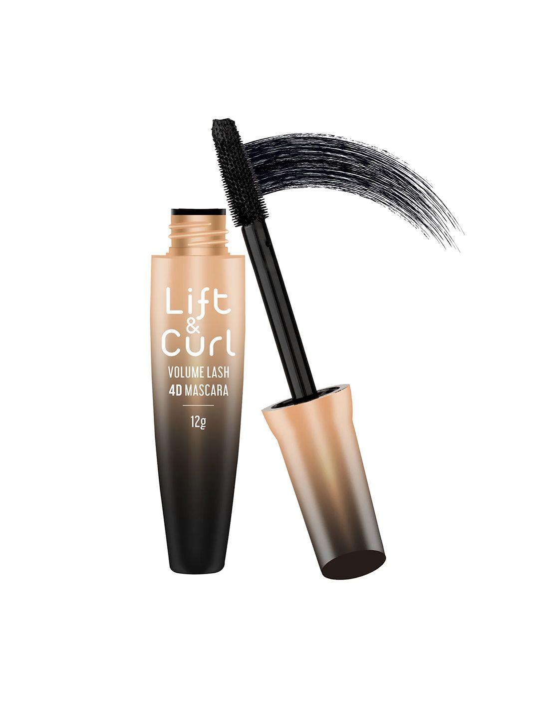 swiss beauty lift & curl volume lash waterproof smudge-proof 4d mascara 12g - black