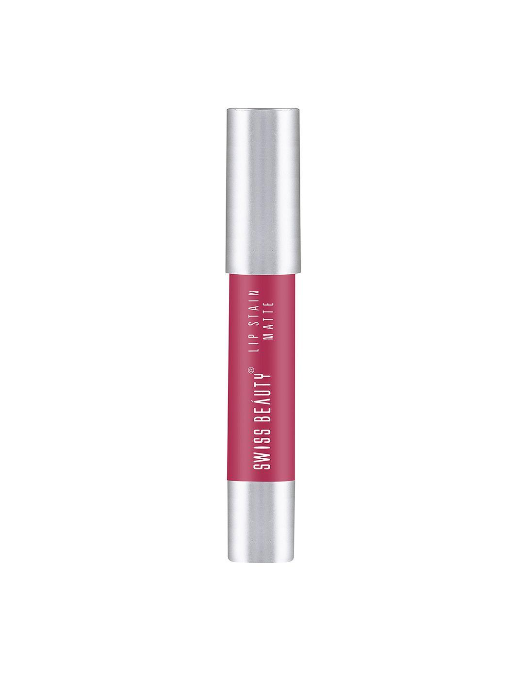 swiss beauty lip satin matte lipstick - lush pink