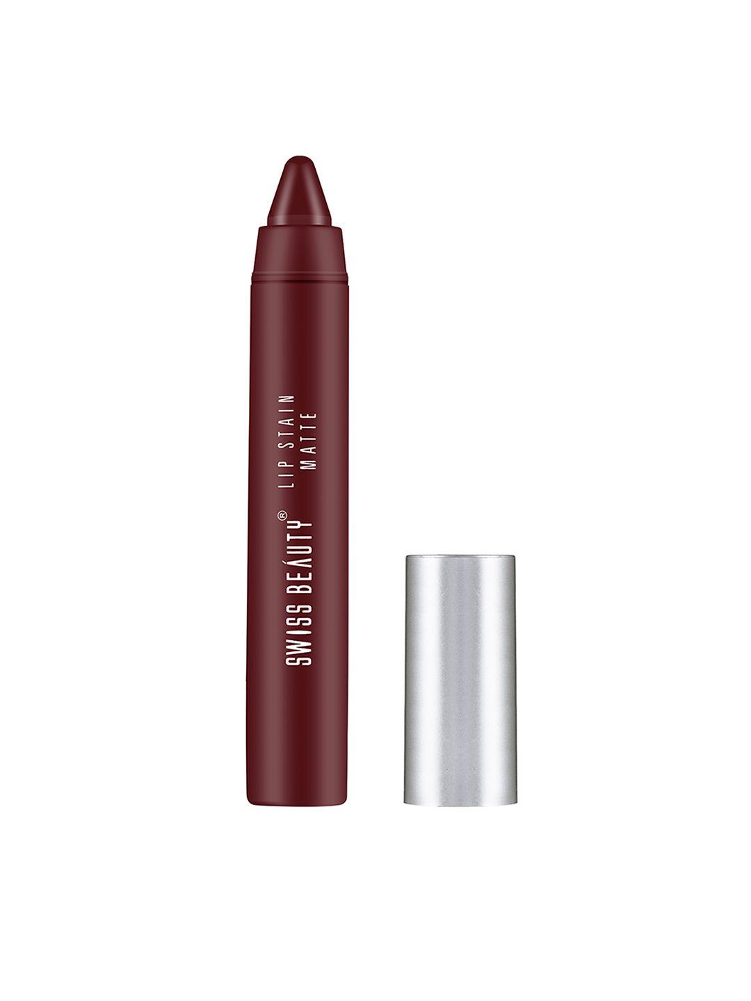 swiss beauty lip stain matte lipstick - raspberry