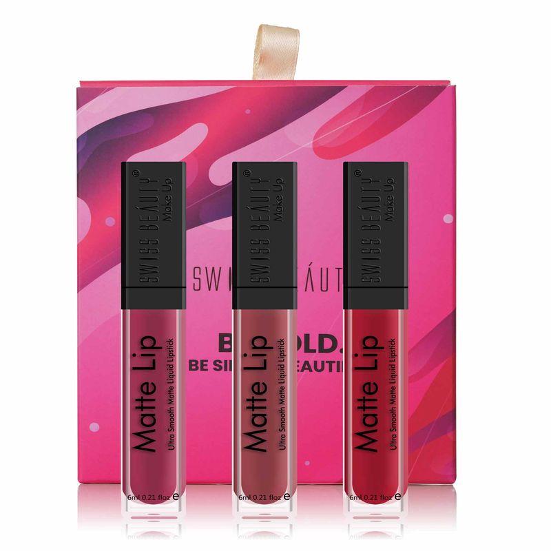 swiss beauty matte pout - set of 3