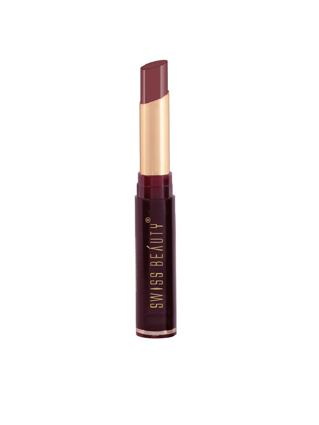 swiss beauty non-transfer matte lipstick 2 gm - brandy harrington 22