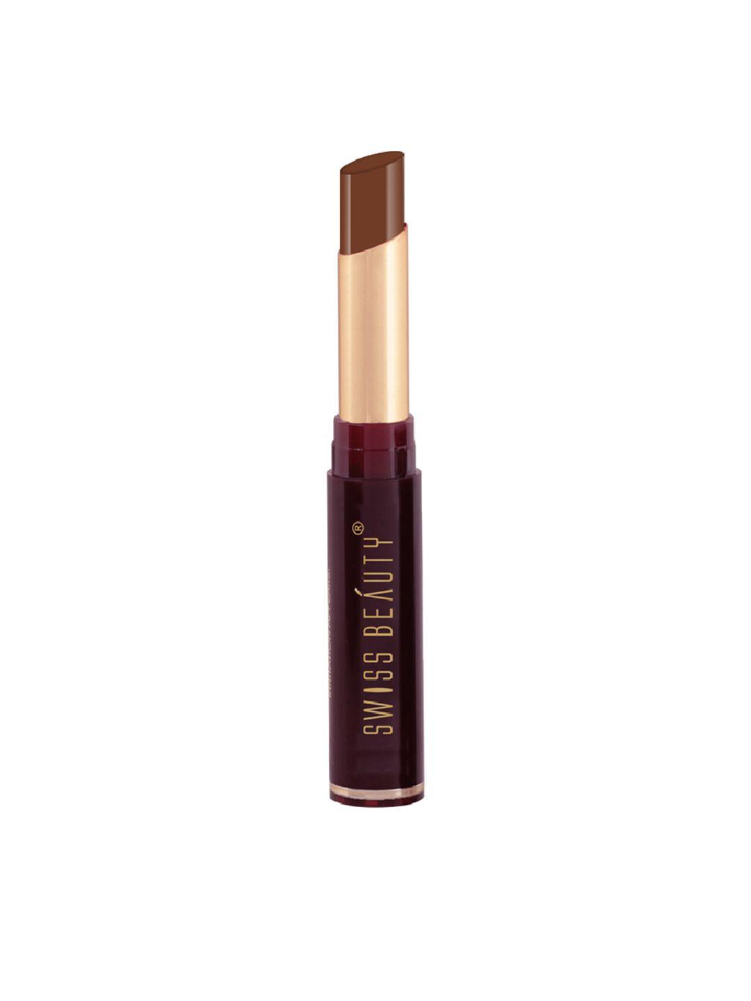 swiss beauty non-transfer matte lipstick 2 gm- coffee 18