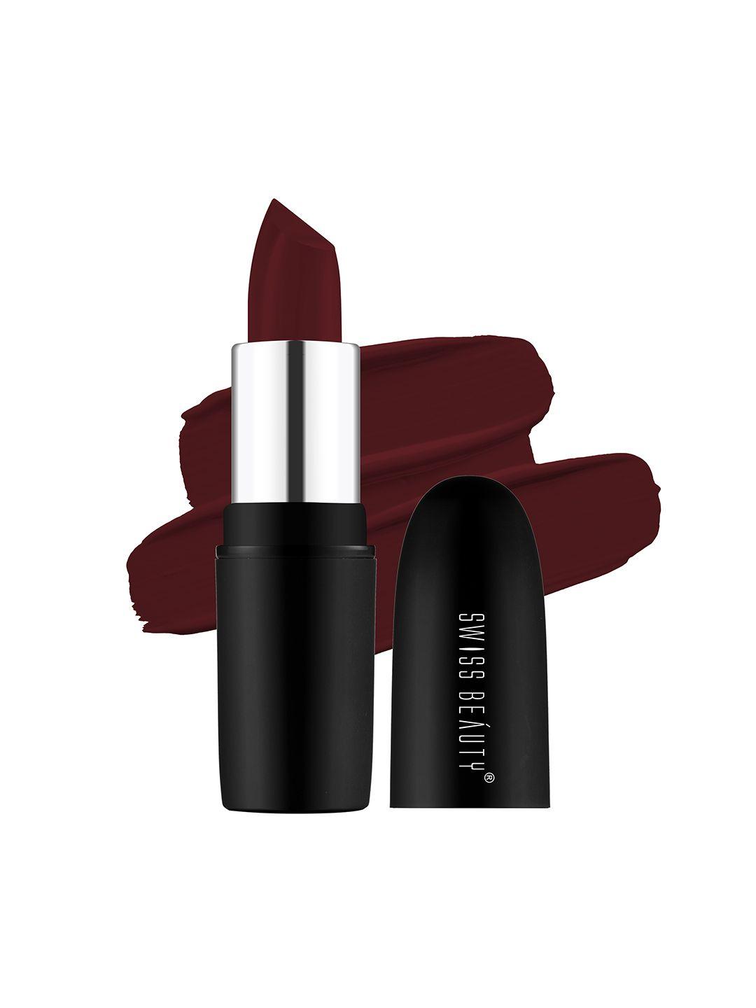 swiss beauty pure matte lipstick - n215 natural coco