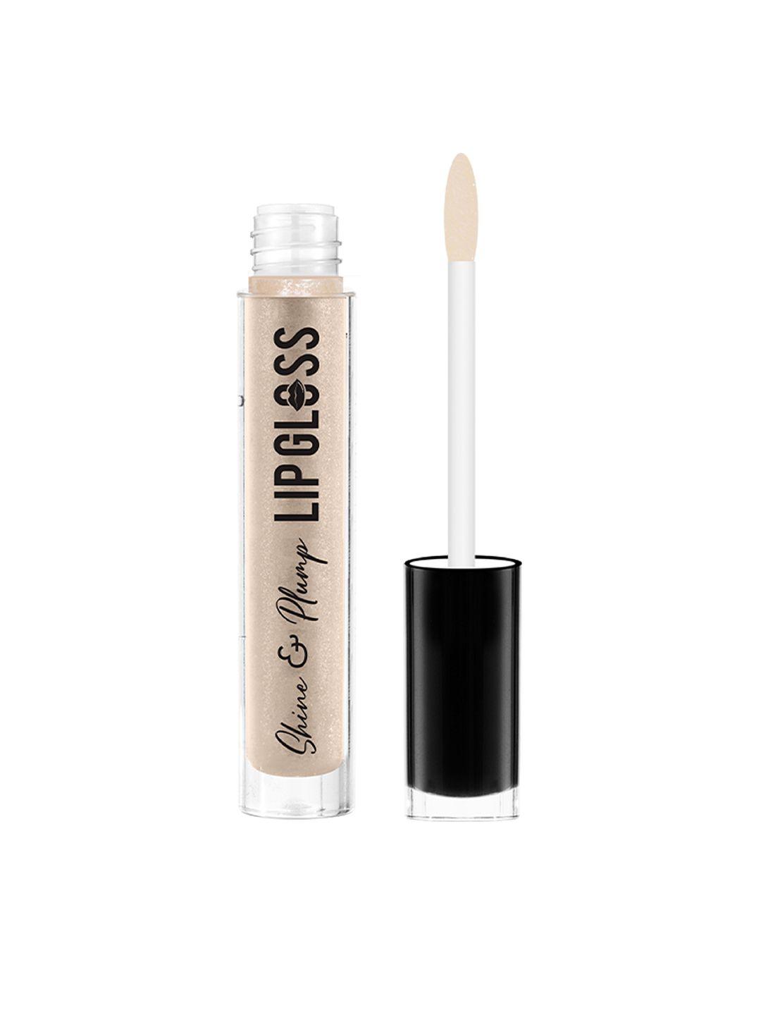 swiss beauty shine & plump lip gloss 4ml - nude 01