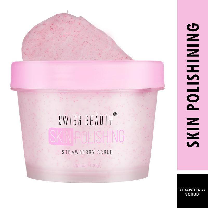 swiss beauty skin polishing strawberry scrub