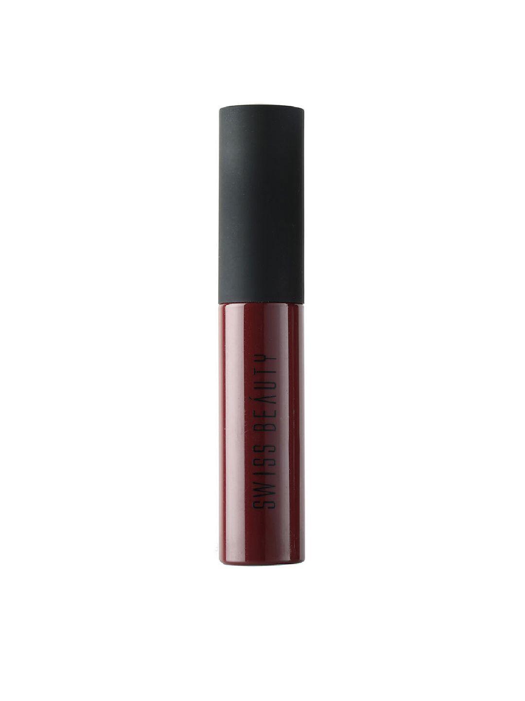 swiss beauty soft matte lip cream liquid lipstick 6 ml - blush red 19