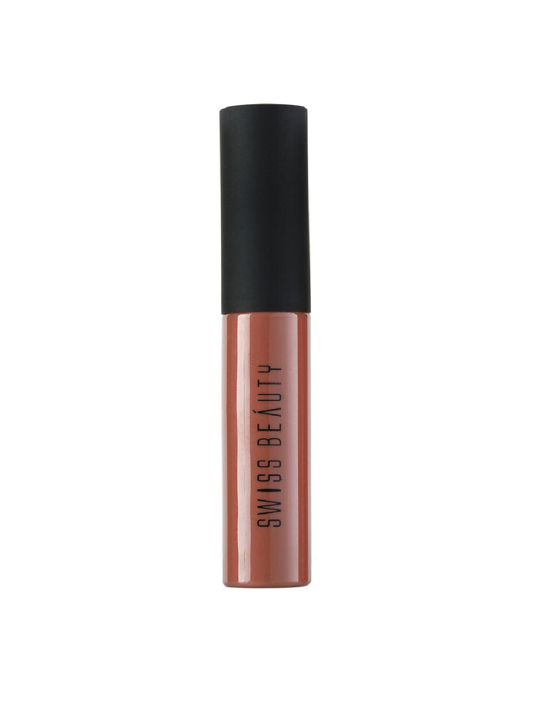 swiss beauty soft matte lip cream liquid lipstick 6 ml - very nude 22