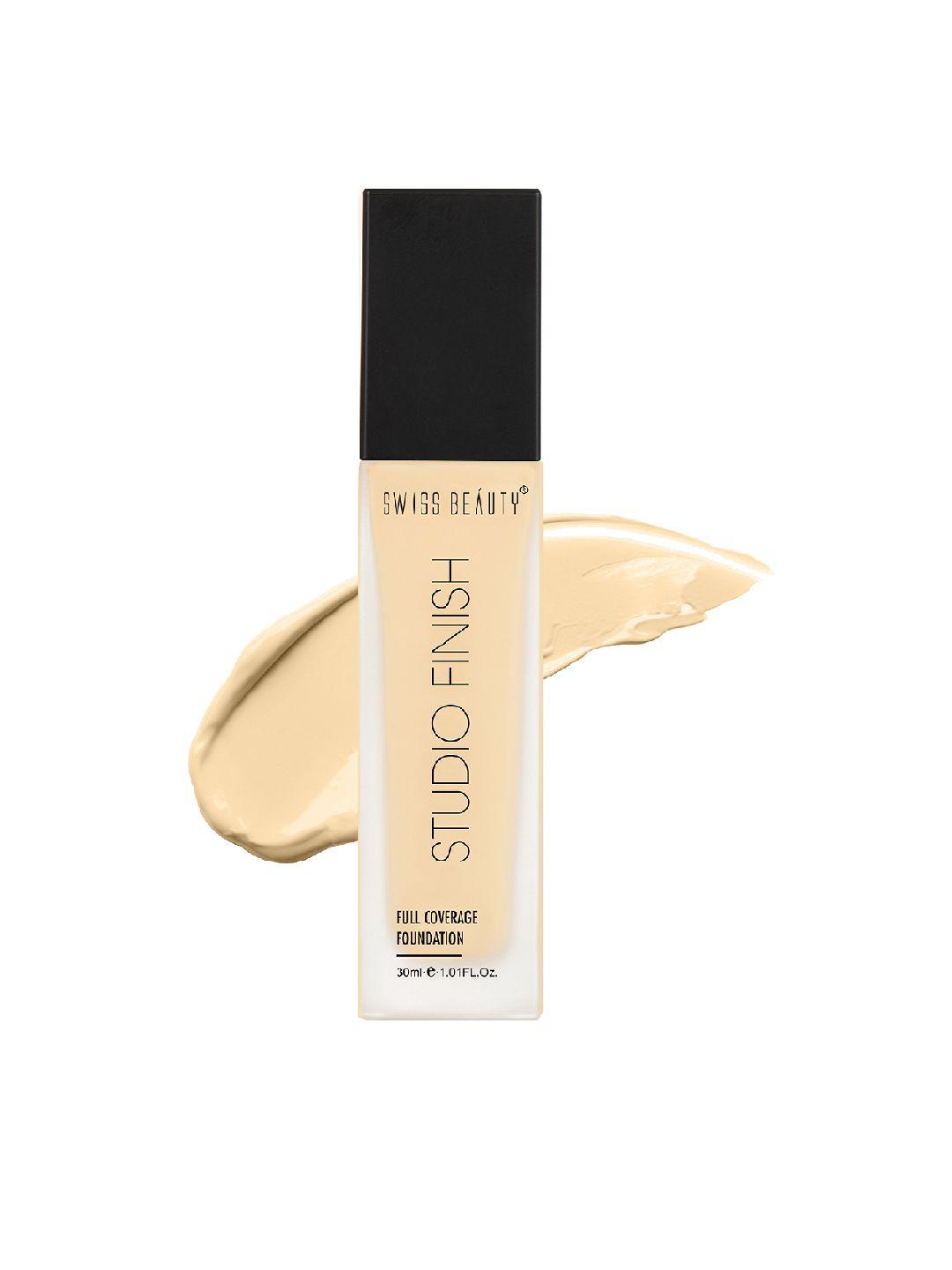 swiss beauty studio finish full coverage foundation - ivory fair 30 ml