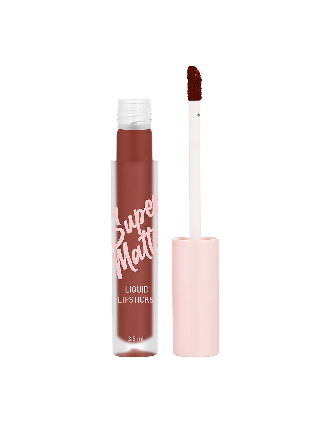 swiss beauty super matte liquid lipstick 3.5 ml - rich rose wood