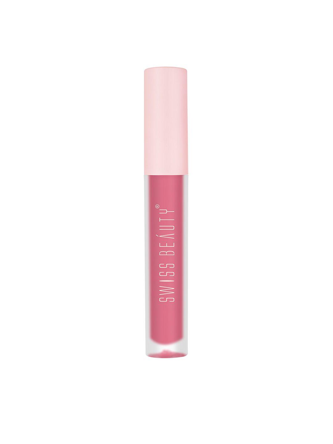 swiss beauty super matte liquid lipstick 3.5ml - pink peonies