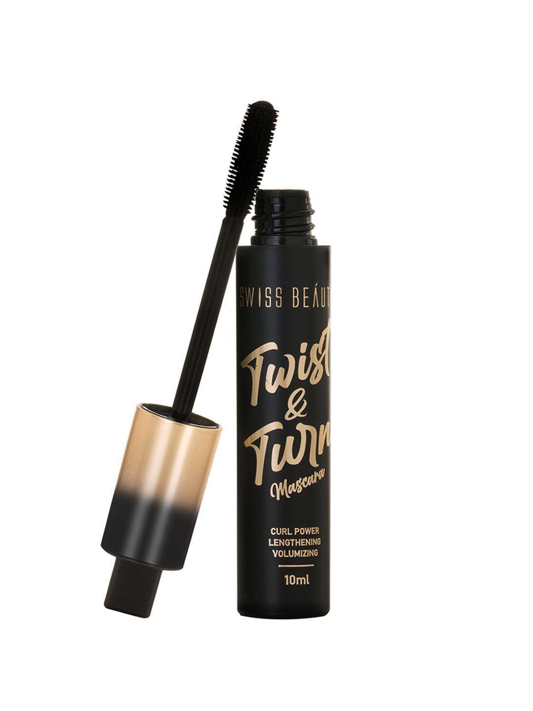 swiss beauty twist & turn mascara 10 ml - black