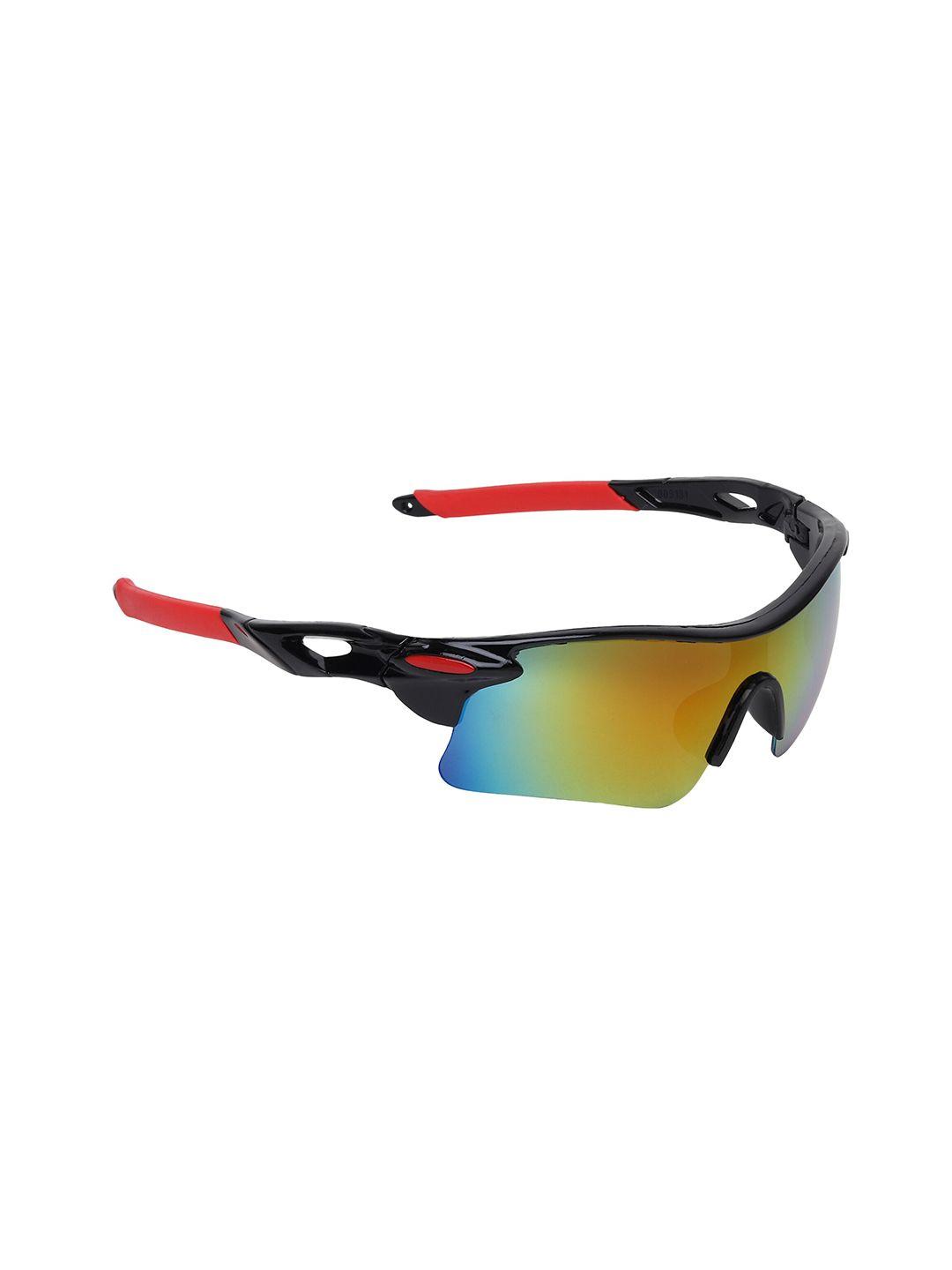 swiss design half rim sports sunglasses with uv protected lens- sdsg-9181-05